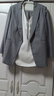 娜爾思（NAERSI）商場同款輕奢氣質(zhì)通勤西裝外套女新款小西服 淡灰色 L 曬單實(shí)拍圖