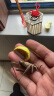 茨格曼 蝈蝈笼子 蛐蛐笼 蟋蟀笼 天然实木手工竹编鸣虫透气带门便携手提 六角单笼 实拍图