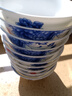 瑾睿茗瓷景德鎮(zhèn)陶瓷碗防燙手家用中式青花瓷米飯碗10個(gè)只裝高腳碗禮品 4.5英寸國色多姿【10個(gè)裝】 曬單實(shí)拍圖