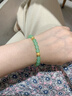 杜大生招財銅錢(qián)金錢(qián)珠黃金轉運珠小金珠手鏈女999足金翡翠珠子手串 翡翠玉珠+5粒金錢(qián)珠 約1.5-1.7g 曬單實(shí)拍圖