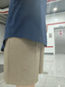 百圖betu女裝夏季新款休閑褲高腰闊腿寬松百搭西褲休閑褲2407T76 卡其色 M 曬單實(shí)拍圖