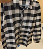 嘉曄（JIAYE）長(cháng)袖格子襯衫男春秋季韓版青年男士外套潮流帥氣襯衣上衣男 黑白格【緊身款】 2XL 曬單實(shí)拍圖