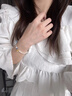 亞奴卡新中式手鏈原創(chuàng)手工編織手繩女士手串送女友老婆七夕情人節(jié)禮物 小幸運·珍珠-金約0.46g 曬單實拍圖