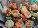 幽客玉品鲜花速递红玫瑰花束表白求婚送女友老婆生日礼物全国同城配送 11朵香槟玫瑰花束 实拍图
