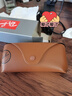雷朋（RayBan）雷朋男女款眼鏡圓形復(fù)古潮流時尚綠色鏡片高級戶外太陽鏡0RB3447 曬單實(shí)拍圖