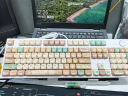 GANSS高斯GS87C/104C客制化机械键盘热插拔轴电竞游戏办公键盘背光电脑键盘 GS104C白色【白光】单模有线版 全键热插拔 KTT茶轴 实拍图