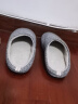 内泊（NEIBO）乳胶棉拖鞋男冬季天女士室内家居鞋大码防滑防臭橡胶软底羊毛灰44 实拍图