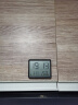 冰箱贴磁吸时钟桌面电子温湿度计闹钟母婴家用壁挂温湿度表厨房钟 磁吸黑色 实拍图