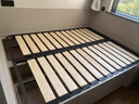 床架排骨架床板1.8x2米加密加厚實(shí)木龍骨架1.5定制可折疊鋼木床架 A.加密款【單板寬10cm】帶腳 180*200cm 曬單實(shí)拍圖