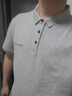 SRSW T恤男短袖polo領(lǐng)夏季新款寬松冰絲棉男裝商務(wù)休閑百搭翻領(lǐng)短袖 灰色 2XL 建議135-150斤 曬單實(shí)拍圖