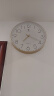 北极星（POLARIS）挂钟客厅钟表挂墙家用时钟现代简约大气挂表时尚35cm石英钟金色 实拍图