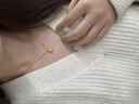 QMXD仿黃金項(xiàng)鏈女生款鎖骨鏈蓮花吊墜生日實(shí)用情人節(jié)七夕送女友老婆 福運(yùn)蓮蓮項(xiàng)鏈【精美禮盒】 曬單實(shí)拍圖