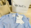 MO&Co.【会员专享福利】Acler设计师联名系列捏褶条纹衬衫连衣裙设计感 蓝白条色 M/165 晒单实拍图