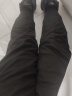 鸭鸭（YAYA）羽绒裤女冬季外穿哈伦工装加绒时尚白鸭绒高腰束脚保暖裤子SZ 黑色 XL 实拍图