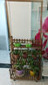 華觀(guān)家居（Home Giving Furniture）陽(yáng)臺花架客廳室內落地式實(shí)木多層置物防腐木多肉吊籃花架子可移動(dòng) 吊籃款三層82 帶輪款 可移動(dòng) 曬單實(shí)拍圖