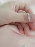 鉑米龍PLATMILLON新款氣質對戒排鉆線條戒指女輕奢設計感情人節(jié)禮物活口指環(huán)送女友 銀色925銀 曬單實拍圖