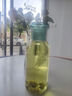 餐將軍簡約彩色玻璃壺杯高硼硅玻璃杯帶蓋高顏值冷飲瓶 湖綠色 曬單實拍圖