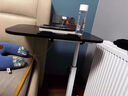 探月床邊桌可移動(dòng)床上電腦小桌子臥室升降學(xué)習書(shū)桌家用筆記本折疊桌子 【單卡槽】黑色+黑架80*40cm 曬單實(shí)拍圖