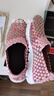 克卜勒 新款手工松緊帶編織鞋女格子拼色套腳一腳蹬氣質(zhì)女神媽媽輕便舒適散步運動(dòng)休閑鞋 粉紅 36 曬單實(shí)拍圖