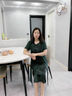 紡蘭香（FANGLANXIANG）媽媽裝夏裝旗袍連衣裙女中老年大碼短袖裙子50-60歲洋氣減齡時尚 綠色【高品質(zhì)連衣裙】 2XL 【建議105-117斤】贈送運費險 曬單實拍圖