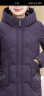鸭鸭（YAYA） 奶奶冬装羽绒服女中老年女装加厚外套老人保暖防寒衣服QC 紫罗兰 2XL 建议115-130斤 实拍图
