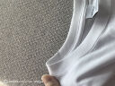 TEEK印花重磅纯棉短袖男纯白t恤衫 2024夏季休闲上衣潮流搭配男装衣服 HSN91 白色 175/L 晒单实拍图