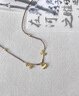 瑞諾黃金小胖福編織項(xiàng)鏈新款足金999手工編繩生日送女友 精美包裝 曬單實(shí)拍圖