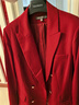 MeetMetro瑪依爾新年紅西裝外套女2025秋新款英倫風(fēng)氣質(zhì)休閑西服 馬革紅【現貨閃電發(fā)】 XL 曬單實(shí)拍圖