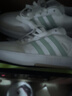 阿迪達斯（adidas）三葉草女鞋板鞋 夏季新款低幫皮面運動小白鞋潮流輕便休閑鞋 漢玉白/淡芝麻灰/燕麥色 38 (235mm) 曬單實拍圖