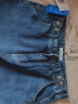 真维斯（JEANSWEST）牛仔裤女2024春季高腰阔腿裤垂感时尚宽松女士长裤子女深蓝色XL 实拍图