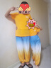 親子裝一家三口四口夏季2024新款母子母女裝洋氣全家庭運(yùn)動服套裝 如圖顏色 橙色T恤+褲子 爸爸XL碼 146-165斤 曬單實(shí)拍圖