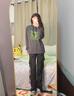 真維斯（JEANSWEST）連帽衛(wèi)衣男女款帽衫春秋青少年帶帽子套頭衣服寬松加大碼休閑外套 深灰（綠色心） 3XL (推薦150-170斤) 曬單實拍圖