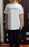 LI-NING KIDS李寧兒童t恤速干男童女大童25年夏季新款打底衫上衣寬松半袖短袖 標準白 160 曬單實拍圖