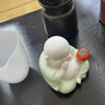 冬霧新中式招財彌勒佛青瓷茶寵擺件茶室茶桌面家居裝飾品車載工藝禮品 【禮盒裝】招財彌勒佛 曬單實拍圖