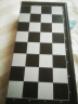 友邦（UB） 国际象棋黑白色磁性可折叠便携培训教学用棋 3810B-C(中号) 实拍图