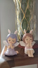 叕二叕卡通搪膠小天使小擺件創(chuàng  )意少女心生日禮物臥室裝飾品 安妮寶貝（紫） 曬單實(shí)拍圖