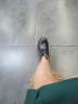 卡帝乐鳄鱼 CARTELO 英伦风复古小皮鞋女系带单鞋 KDLYJ-WF031 黑色 39  实拍图