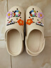 Jeep吉普涼鞋軟底兩穿半拖鞋女鞋白色潮流風(fēng)防滑增高鞋情侶貼花洞洞鞋 米色 基礎款 37-38 標準運動(dòng)鞋碼 曬單實(shí)拍圖