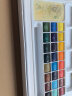 得力（deli）纽赛24色固体水彩 学生绘画绘图涂鸦美术NS733附自来水笔吸水海绵盒装五一出游六一儿童节 实拍图