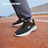 斯凱奇（Skechers）引跑者丨輕奇跑步鞋男女款運動(dòng)休閑鞋舒適輕軟彈減震跑鞋 男款-BKW-黑色/白色 43.5 曬單實(shí)拍圖