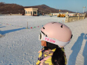 YEON儿童滑雪镜青少年滑雪镜女士双层柱面框架柔软防撞击防飞沫护目镜高清防雾Y6-N3100 实拍图