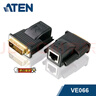 ATEN宏正 VE066 DVI轉(zhuǎn)Gat 5e或Gat 6轉(zhuǎn)接頭 網(wǎng)線轉(zhuǎn)DVI連接顯示器 DVI延長(zhǎng)器支持熱插拔可延長(zhǎng)20米工業(yè) 曬單實(shí)拍圖
