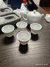 景德鎮陶瓷茶具套裝中式青花玲瓏家用戶(hù)外便攜裝泡茶壺茶杯整套男女禮物 蓮蓮有魚(yú)茶具套裝 5頭 曬單實(shí)拍圖