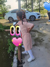 A21女裝休閑風(fēng)國(guó)潮功夫少女系列連衣裙夏季印花polo圓領(lǐng)連衣裙 粉橙紅 S 曬單實(shí)拍圖