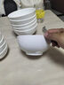 純白吃飯碗家用骨瓷碗釉下彩餐具10個(gè)裝陶瓷碗盤(pán)組合面碗湯碗大號 純白4.5英寸澳碗10個(gè)裝 曬單實(shí)拍圖