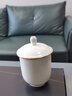 國濤骨瓷會(huì )議杯辦公金邊茶杯陶瓷辦公杯定制logo帶蓋純白介杯印字水杯 曬單實(shí)拍圖