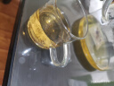 全适 高硼硅玻璃小茶杯100ml*6只装 带把品杯透明品茗茶具套装 实拍图