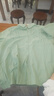 皮爾卡丹（pierre cardin）輕奢中年媽寬松棉麻襯衫夏季休閑顯瘦苧麻女士短袖上衣2025新款顯 綠色 2XL 【145-155斤】 曬單實(shí)拍圖