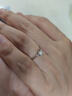 中国黄金（CHINA GOLD）铂金钻石戒指女士白金订求结婚钻戒520情人节礼物送女友老婆生日 铂金六爪戒指-10分真钻石 晒单实拍图