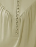 皮爾卡丹（pierre cardin）真絲短袖襯衫女夏季新款時(shí)尚洋氣別致小衫氣質(zhì)高端桑蠶絲上衣顯瘦 綠色 3XL 140-154斤 曬單實(shí)拍圖